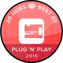 3D Hubs award badge: Best of plug ’n’ play, 2015