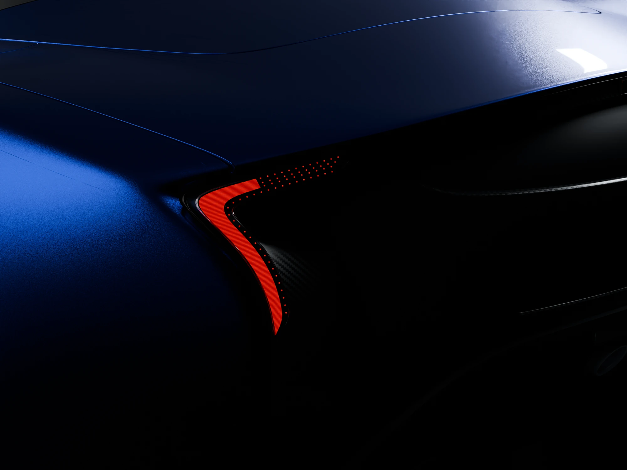 Close-up of the Draco's rear lamp