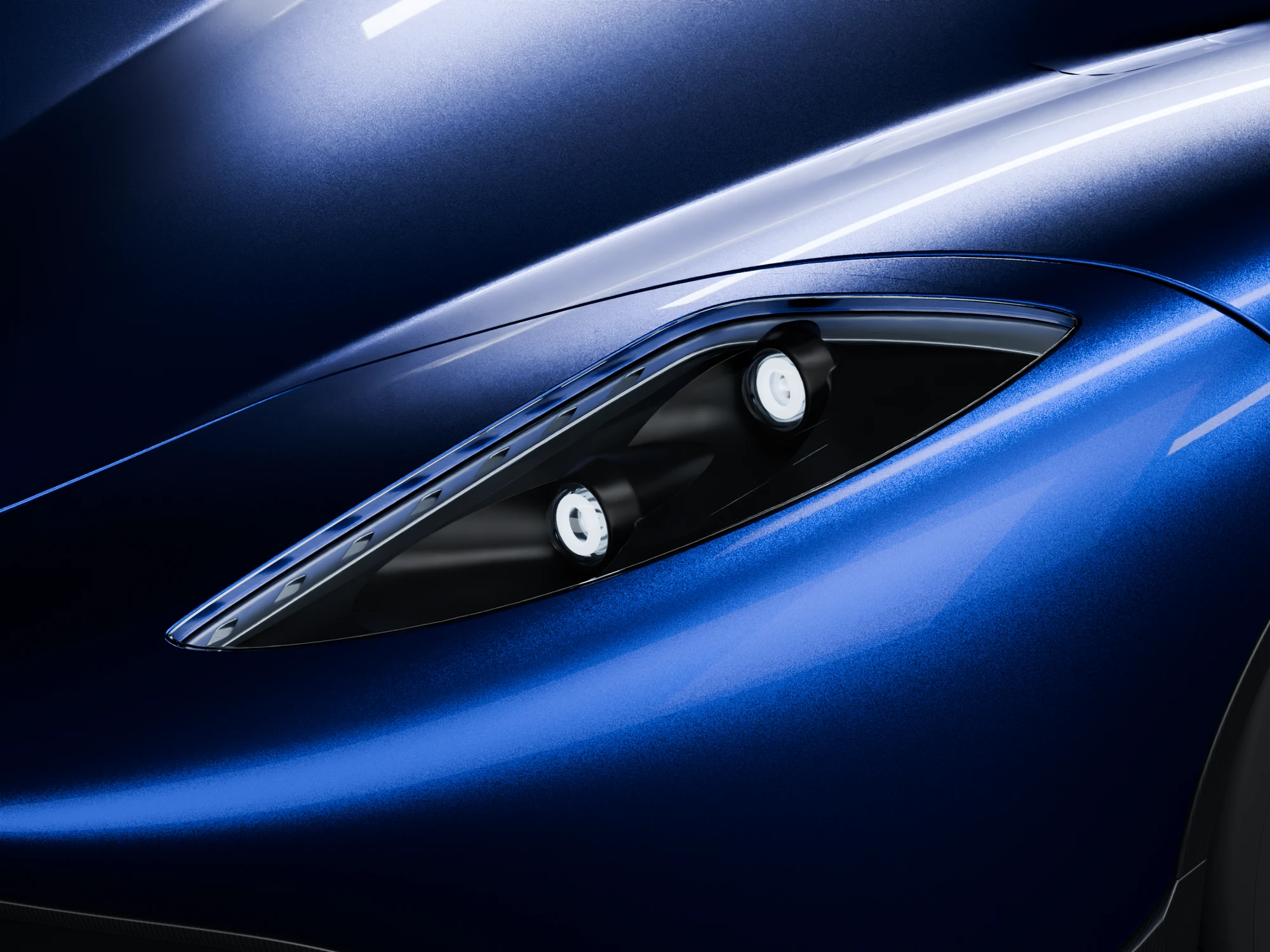 Close-up of the Draco's front lamp