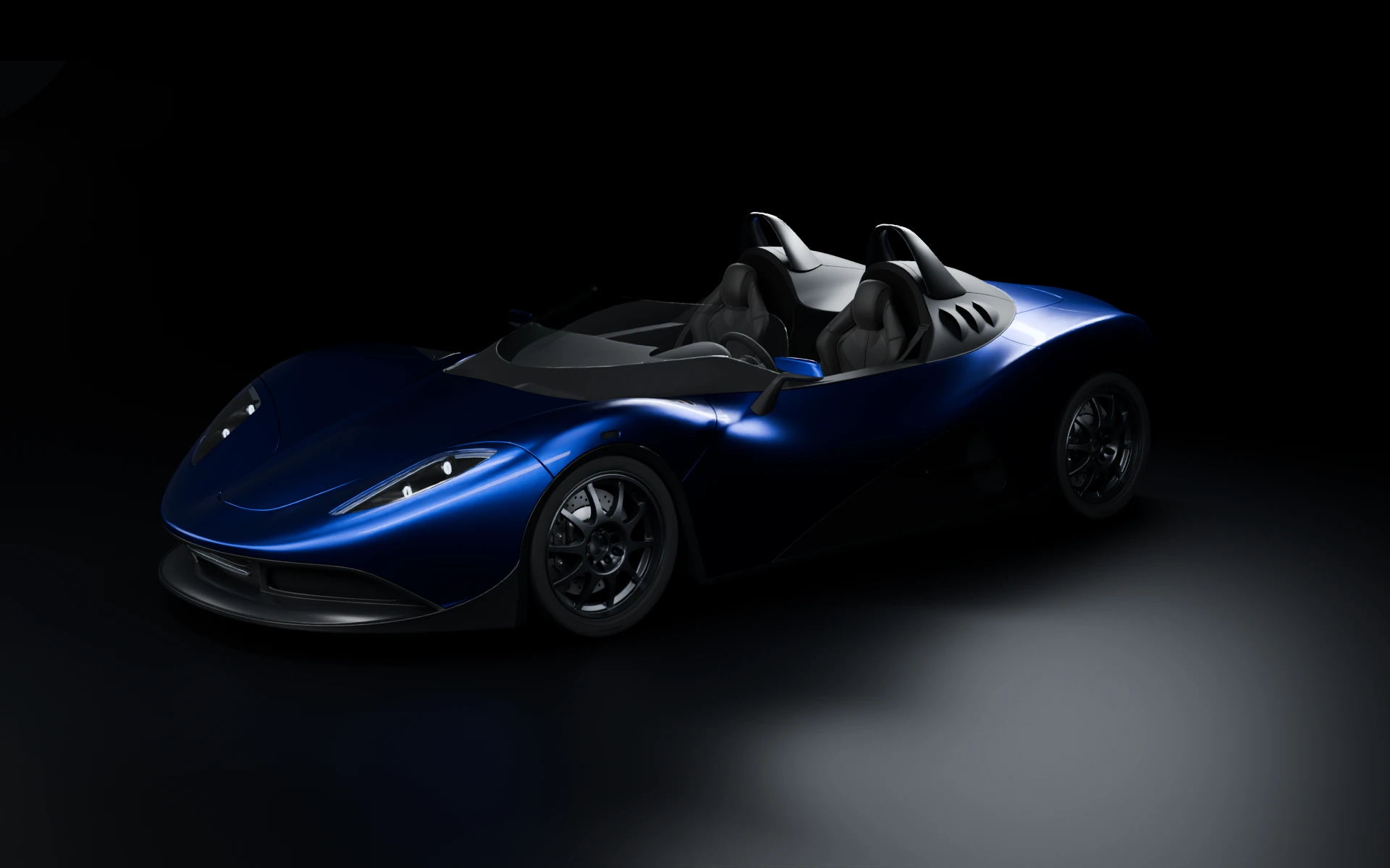 Draco in its studio, three-quarter front view