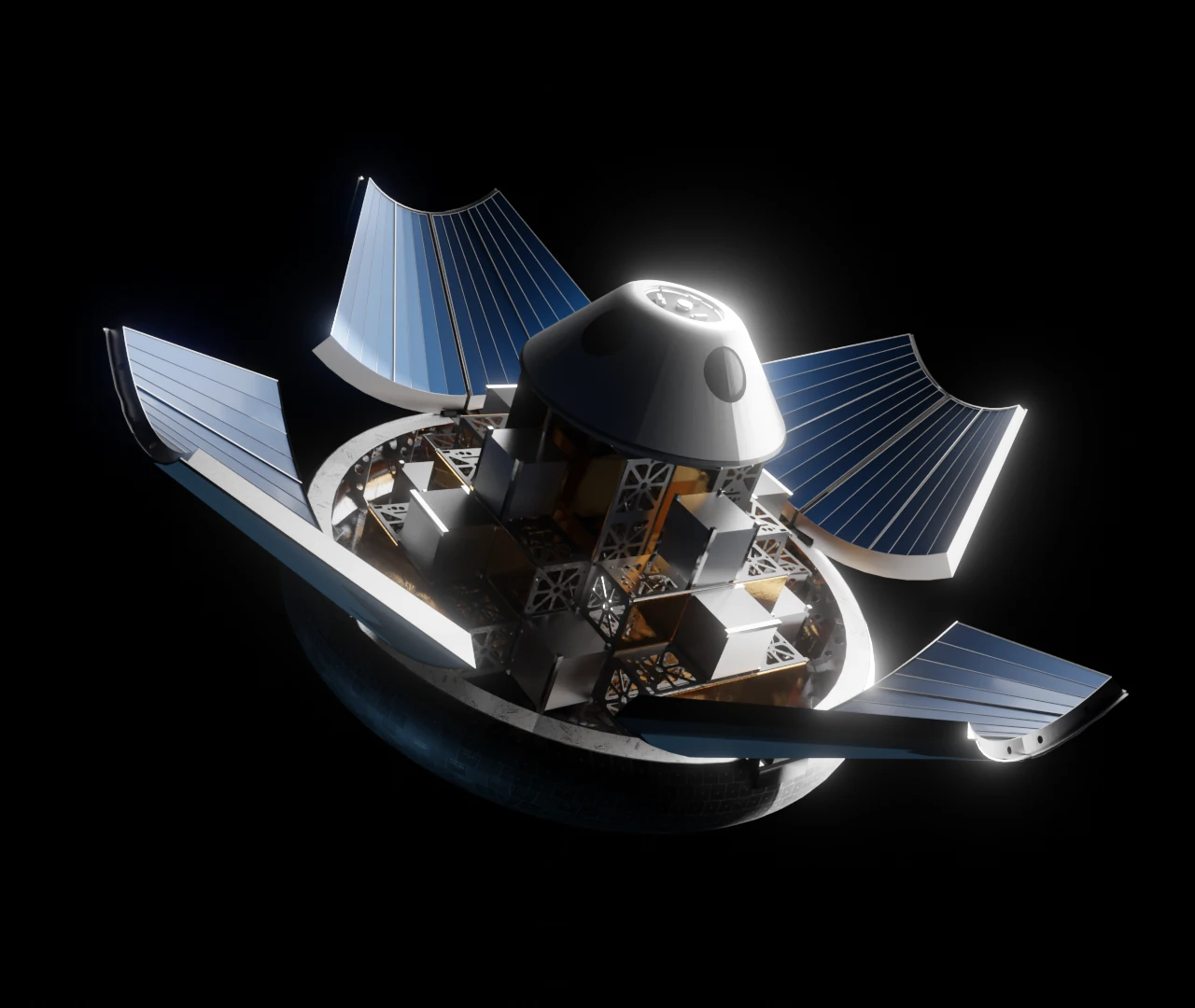 Exploded render of the capsule subsystems