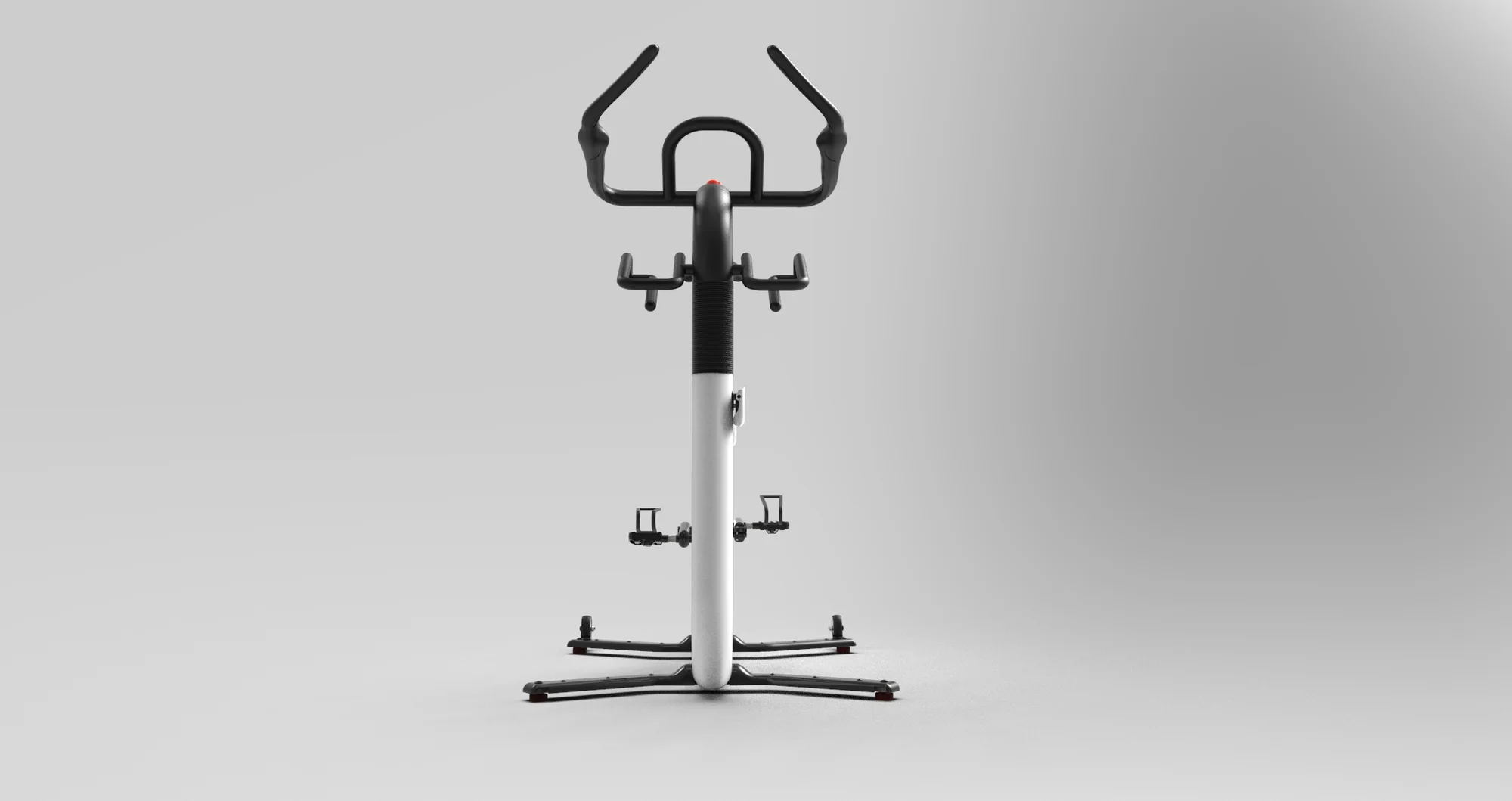 Render of the uBike from the front, showing the base