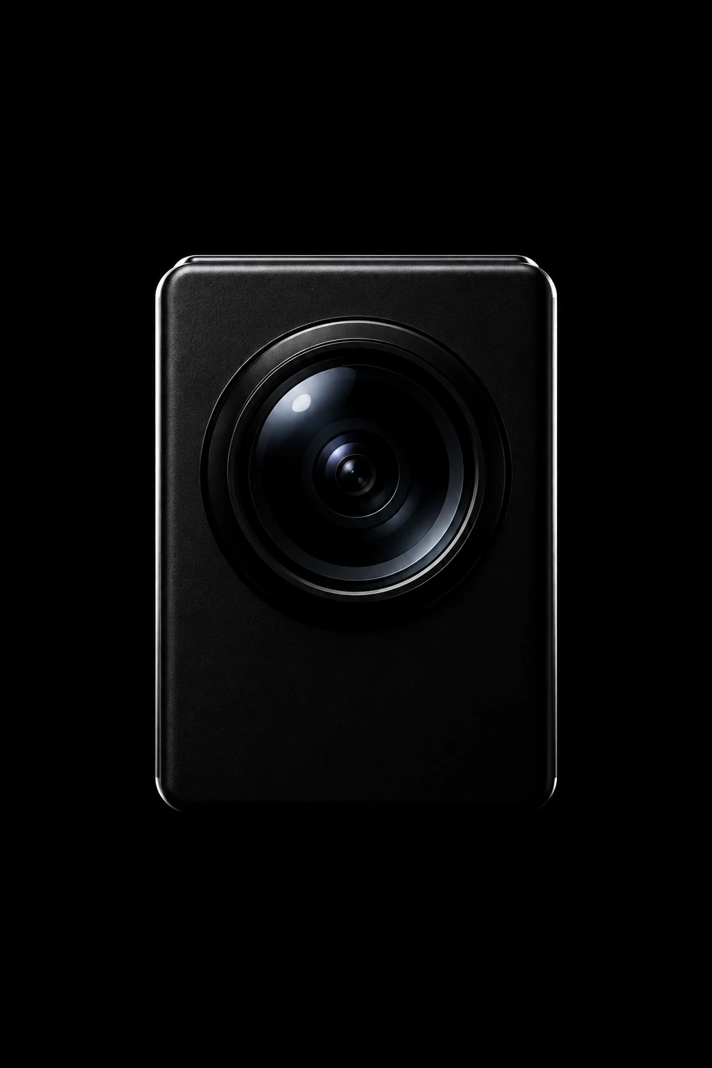 A camera lens in the dark